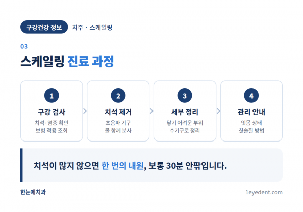 스케일링 건강보험 적용 기준과 진료 과정 (4)
