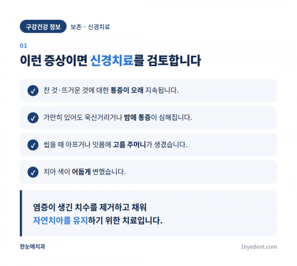 신경치료는 왜 여러 번 내원해야 하나 (2)